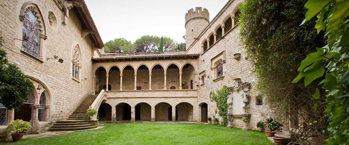 Historic castle in Barcelona’s Costa Brava, Spain